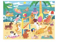 RoseArt Beach Volleyball Pups - puzzle image