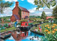 The House of Puzzles Cruising the Canals A: Keepers Cottage - obrázek puzzlí
