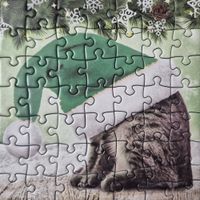 Eurographics Christmas Cats - 5 - puzzle image