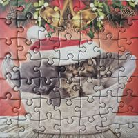 Eurographics Christmas Cats - 9 - puzzle image