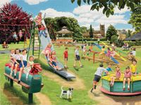 Corner Piece Park Playground - puzzle image