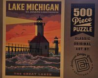 MyPuzzle Lake Michigan - St. Joseph Lighthouse - puzzle image