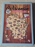 Pink Squirrel Studios Wisconsin Supper Clubs: Map - Series 2 - puzzle image