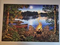 Majestic Puzzle Company Lakeside Canoe - puzzle image