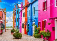 Alipson Burano’s Colourful Alleyway - puzzle image