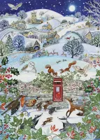 Alipson Village on a Winter Night - puzzle image