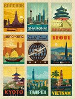 Americanflat World Travel Continental Adventure - obrázek puzzlí