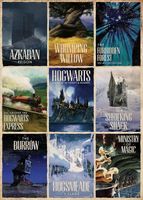 Aquarius Harry Potter: Travel Posters - obrázek puzzlí