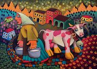 Art & Fable My Cow - puzzle image