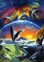 Art Puzzle Orca Aurora - puzzle image