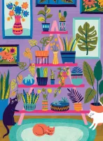 Badge Bomb Purrfect Plants - Puzzlebild