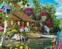 Bits and Pieces Cabin On The Lake - obrázek puzzlí