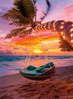 Blanc Maldives Sunset - puzzle image