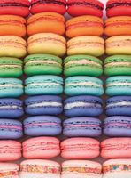 Blanc Rainbow Macarons - puzzle image