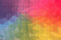 Blue Kazoo Triangles - puzzle image