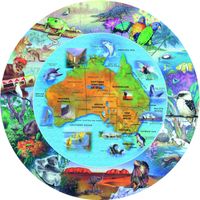 Blue Opal Wild Australia - From Desert to Sea - puzzle image
