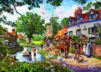 Bluebird A Village in Summer - puzzle image
