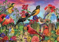 Bluebird Birds and Blooms Garden - obrázek puzzlí