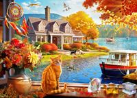 Bluebird Crisp Fall View - puzzle image