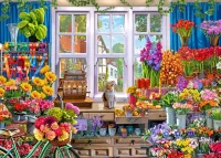 Bluebird Flower Shoppe - obrázek puzzlí