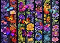 Bluebird Flowers and Flyers - obrázek puzzlí