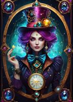 Bluebird Violet - Steampunk Collection - puzzle image