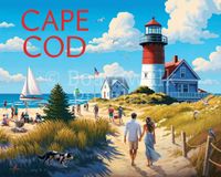 Boardwalk Cape Cod - puzzle image