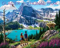 Boardwalk Glacier National Park - puzzle image