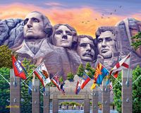 Boardwalk Mt. Rushmore - puzzle image