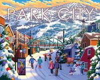 Boardwalk Park City Winter - puzzle image