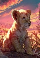 Buffalo Games Adorable Animals: The Lion Cub - puzzle image