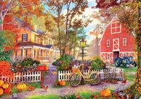 Buffalo Games Autumn Farmhouse - puzzle image