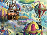 Buffalo Games Cat Balloon Race - Puzzlebild