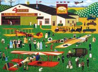 Buffalo Games Four Aces Flying School - Puzzlebild