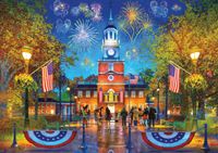 Buffalo Games Independence Hall - Old Glory - puzzle image