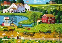 Buffalo Games Jolly Hill Farms - puzzle image