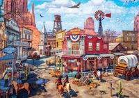 Buffalo Games Old Western Town - puzzle image