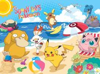 Buffalo Games Pokemon Beach Day - puzzle image