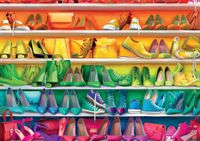 Buffalo Games Rainbow Shoe Closet - obrázek puzzlí