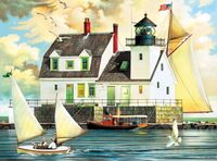 Buffalo Games Rockland Breakwater Light - puzzle image