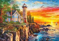Buffalo Games Rocky Cliff Lighthouse - puzzle image