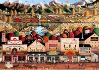Buffalo Games Sleepy Town West - puzzle image