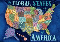 Buffalo Games The Floral States of America - obrázek puzzlí