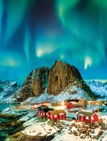 Buffalo Games Vivid World 4-in-1: Norway Aurora - obrázek puzzlí