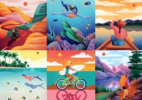 Buffalo Games Wanderlust - obrázek puzzlí