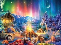 Buffalo Games Winter's Night Bonfire - puzzle image