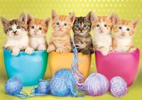 Buffalo Games Kittens in Cups - puzzle image