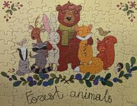 Cardinal Forest Animals - puzzle image