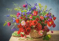 Castorland Bouquet with Poppies - puzzle image
