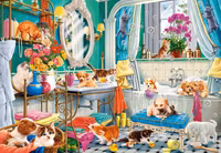 Castorland Crazy Pet Bath - obrázek puzzlí